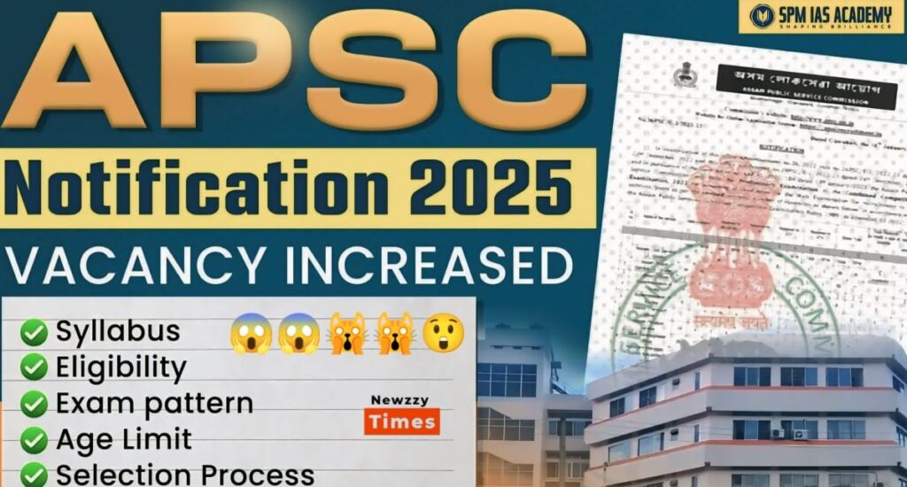 APSC Recruitment Alert (ASAM PUBLIC SERVICE COMISSION)