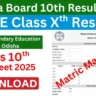 Odisha 10th Result 2025