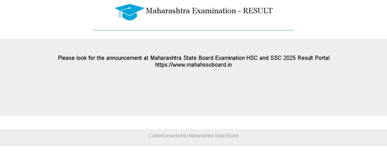 Maharashtra Board Result 2025