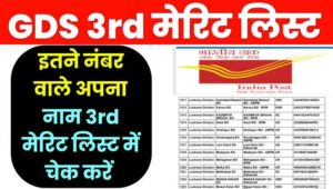 India Post GDS की तीसरी मेरिट लिस्ट जारी: जानें कैसे चेक करें अपना नाम और आगे की प्रक्रिया