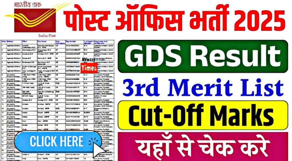India Post GDS की तीसरी मेरिट लिस्ट जारी: जानें कैसे चेक करें अपना नाम और आगे की प्रक्रिया